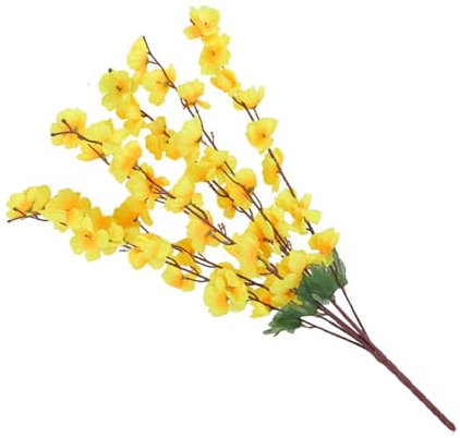 XIAHIOPT 7 tenedores de flores artificiales para decoración del hogar, jardín artificial