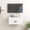 qohoio Wandschrank HäNgeschrank Wohnzimmer Wandschrank HäNgend Wall Cabinet WandschräNke Weiß 60x30x30 cm Massivholz Kiefer
