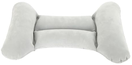 Renopfect Cojín lumbar inflable, cojín lumbar para viajes - Cojín de viaje inflable en forma de H - Cojín lumbar ligero, soporte ergonómico para la espalda para asiento, coche y avión