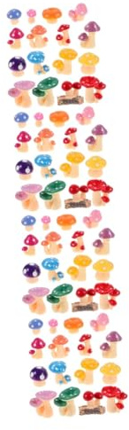 SUPVOX Lot De 4 Mini Figurines De Champignons en Résine Décoration De Jardin Petites Figurines Statues De Champignons Féeriques 32 Pièces X 4