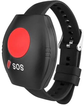 Jrifedptry Orologio da polso RF Telecomando Trasmettitore Tipo di Orologio Pulsante Chiamata Telecomando Senza Fili SOS Pulsante di Emergenza 433MHZ