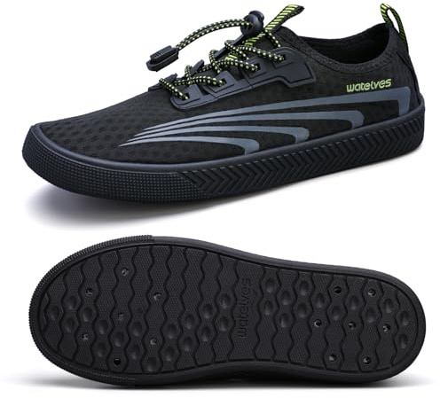 WateLves Chaussures Homme Femme Aquatiques Chaussures d'eau Respirant Séchage Antidérapant Rapide Plage Surf Mer Piscine Yoga