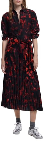 Desigual Vest_Camisero_plisa Casual Dress Mujer (Pack de 1)