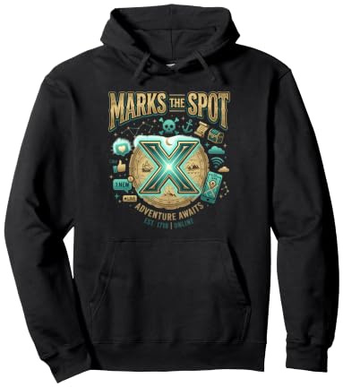 L'Aventure X Marks The Spot Vous Attend, Un trésor numérique Nautique Sweat à Capuche