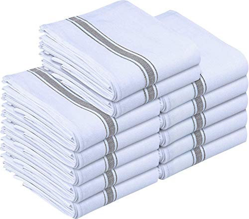 Utopia Towels 200GSM Küchentücher [12er Pack - 38 x 64 cm] Geschirrtücher aus 100% Baumwolle super saugfähig Maschinenwaschbare Geschirrhandtücher (Grau)