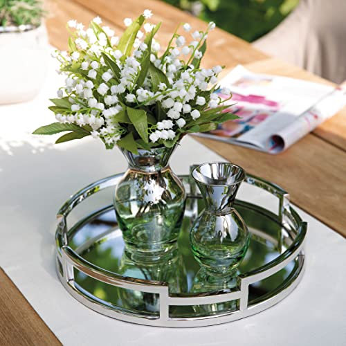 Fink HOMMAGE Spiegeltablett aus Edelstahl in der Farbe Silber, Durchmesser: 30cm, Höhe: 5cm, 155094