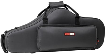 Gator Cases Adagio Series Shaped EPS Polyfoam Lightweight Case for Bb Tenor Sax; (GL-TENORSAX-S23)