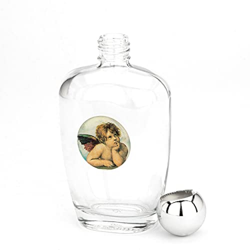 NKlaus Botella de agua bendita sacra de cristal, 100 ml, diseño de Raphael, 11 x 6 x 4 cm, peregrinación 14359