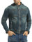 Uomo Camicia Moto Resistente all'usura Cotone Giacca Moto per Scooter Ciclismo e Touring con CE Protezioni (Blu, XXL/185)