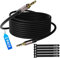 Mygatti Cavo Aux 3,5mm(1 Metri,confezione da 2 pezzi),Cavo Audio Jack Hi-Fi Stereo Maschio a Maschio,per cuffie,PC,cellulare,tablet,altoparlante,lettore MP3/MP4,ecc.(con 5 fascette per cavi)