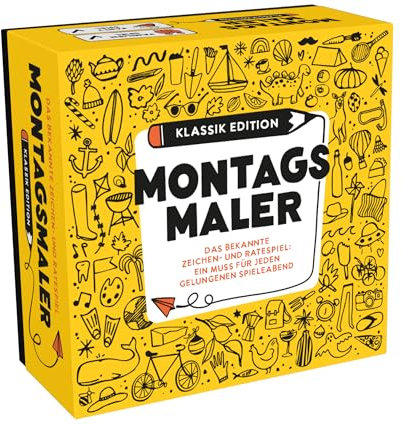 MONTAGSMALER - Das beliebte Zeichenspiel für Familie & Freunde | Perfekt für jeden lustigen Spieleabend | Kreatives Kritzel-Spiel für Erwachsene & Kinder | Familienspiel & Gesellschaftsspiel