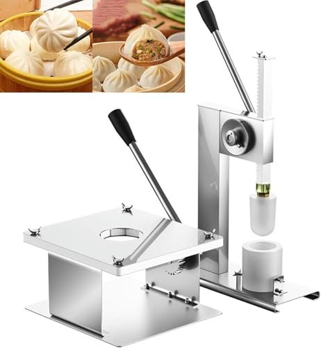GFXYQPDNV Baozi Maker, Bun Wrappers Maker and Bun Sealing Machine, Stainless Steel Bun Dumpling Maker, Chinese Steamed Stuffed Bun Making Mold, for Kitchen Cooking Tool