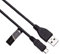 2m Micro-USB-Kabel kompatibel mit Fire TV Stick, Amazon, Echo Dot (2. Generation), Echo Dot Kids Edition, Amazon Tap, Amazon Fire 7, Fire HD 8, Fire HD 10 (Schwarz)