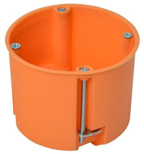 Scatola da parete cava Ø 68 mm, profondità 60 mm, da incasso, colore arancione