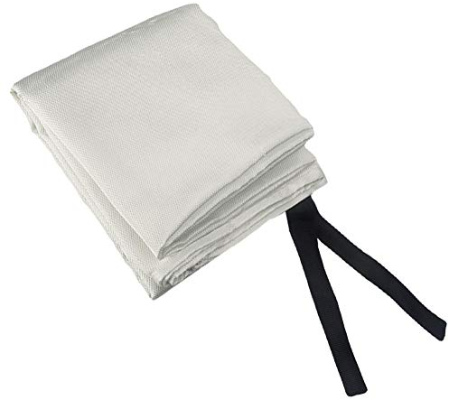 MElnN Couverture Anti-feu en Fibre de Verre – Couverture de Soudure Ignifuge pour Urgence, abri de Survie, Protection Ignifuge (Blanc, 1,8 x 1,2 m)