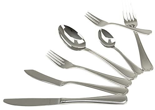 Solex Selina - Set di posate da 42 pezzi per 6 persone, con posate da pesce