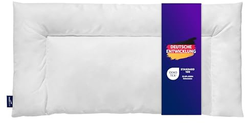 Traumnacht Komfort Bauchschläferkissen mit Bezug aus Baumwollmischgewebe, 40 x 60 cm, Öko-Tex zertifiziert, entwickelt in Deutschland