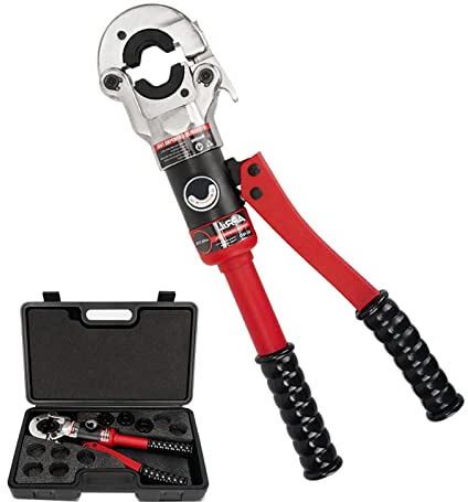 Herramientas de prensado de accesorios de tubos hidráulicos con troqueles tipo TH/U (16/20/25/26/32 mm), herramienta de prensado de tubos hidráulicos para tubos de plástico de aluminio/Pex/Pb, mango