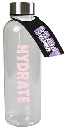Hydrate Water Bottle 500ml, Sports Water Bottle with Ice Core, Non-Toxic Eco-Friendly Plastic Drinking Bottle for School, Sports, Running, Gym, Fitness, Yoga, Camping and Outdoor (Blush Pink)