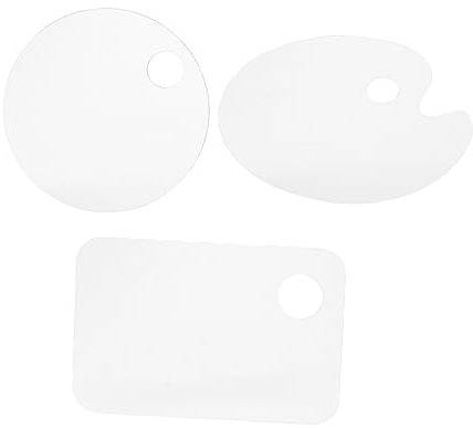 STOBOK 3st Akryl Färgmixer Palette Fyrkantig Vattentålig Lätt Att Rengöra För Konstnärer Och Hantverkare