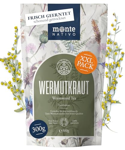 Malörtste Monte Nativo (300 g) - 100% ren och naturlig malört utan tillsatser - Malört som örtte eller som te-present - Aromatiskt örtte - Fruktte - Varmt eller som iste