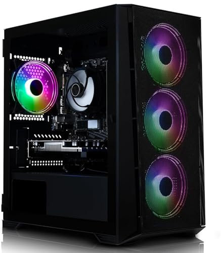 ADMI Gaming PC - Intel i5 12400F - RTX 5060 Ti - 16GB DDR4-1TB NVMe - X= Airflow RGB (Black) - WIFI - Windows 11