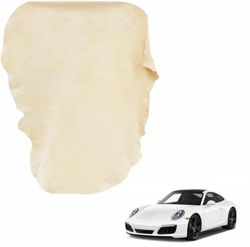 Fensterleder,Lederlappen Autopflege,Auto Fensterleder,Ledertuch Autopflege,Auto Ledertuch,Ledertuch Auto Trocknen,Autoleder Trockentuch,40 X 60cm Auto Leder Reinigungstuch für Auto Motorrad Fenster