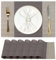 RISVOWO Tischsets Abwaschbar 6er Set, Platzsets Abwischbar, Platzdeckchen Wärmedämmung, Wasserdicht PVC Platzset, rutschfest Tischmatte für Küche,Zuhause,Restaurant,Speisetisch(30 * 45cm, Braun)