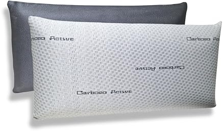 D'A GAMA HOME COLLECTION - Almohada VISCO Elastica Carbono con Funda Doble Cara 3D Fresh (Pack 2 UND 75 CM)