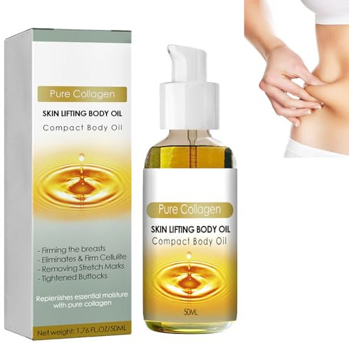 Olio Corpo Rassodante al Collagene,Olio di Collagene per Rassodare la Pelle,Olio per il Corpo Lifting al Collagene,Olio per il Corpo al Collagene di Bellezza,Siero al Collagene Antietà Corpo,50ml