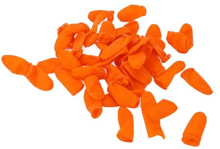 Fingerhandschuhe, Fingerlinge, Fingerabdeckungen, Nicht Statisch, Rutschfest, Verschleißfest, 100 Stück, Latex-Fingerlinge, Fingerschutz, Große Einweg-Fingerlinge für