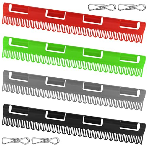 4 pezzi Supporto calze con 4 clip in filo argentato, Stendibiancheria Calzini, Piccolo Stendino in Plastica,4 colori Appendi Calzini,Calzini Divisore,per Calze,Asciugamano