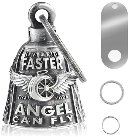 SIXHAOBU Juego de cascabeles para motocicleta, amuleto de la suerte para motocicleta, campana moto amuleto, accesorios moto, accesorio ideal y regalo para ciclistas