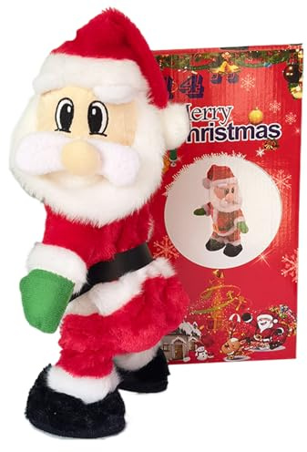 Generico Giocattolo di Babbo Natale - Figura Animata Musicale, Babbo Natale Che Twerka, Porta Risate E Gioia Festosa | per La Casa, Decorazioni Natalizie, Display da Tavolo, Regalo di Festa per