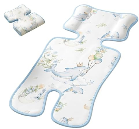 Cuscino Passeggino - Tappetino Universale Traspirante e Confortevole - Cuscinetto Refrigerante Bambini - Per Auto Cambio All'aperto Viaggio Passeggiata Riposino Estate Caldo Acquisti