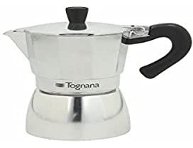 Tognana Grancucina, Caffettiera Moka, 1 Tazza, Mirror-Alluminio, Grigio