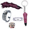 JinYu Anime, verstellbare Finger- und Ring-Schlüsselanhänger, 10 Aufkleber, Requisiten-Zubehör, Rot/Ausflug, einfarbig (Getaway Solids), Medium
