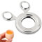 Dokeno Eierköpfer, Egg Topper Cutter Edelstahl Eierköpfer für Einfach und Schnell Eier Öffnen, Eier Eieröffner Eierschalenschere Eieröffner Werkzeug Küchen Werkzeug, Spülmaschinengeeignet, Silber