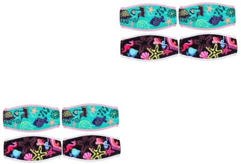 Gogogmee 4 Stück Tauchermaske Maskenbänder Tauchmaske Schnorchelmaske Tauchgurt Dekorative Maskenbandabdeckungen Schnorchelausrüstung Tauchbrillenband Schwimmmaske Tauchen Tauchband Neopren