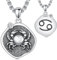 ROMANTIC WORK Sternzeichen Krebs Kette 925 Sterling Silber Krebs Anhänger Halskette Sternbild Astrologie Horoskop Schmuck Geschenke für Damen Herren
