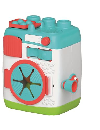 Clementoni Clemmy Sensory Washing Machine Activity Toy with Soft Blocks for Babies from 12 Months