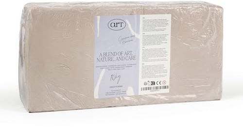 Artizzo 10 KG Arcilla Blanca de secado al aire, no requiere cocción, fácil de modelar y limpiar. Creada en España con ingredientes naturales.