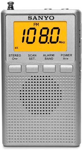 Radio Sanyo KS134 Am/FM – De Bolsillo Digital con Pantalla LCD. Am/FM Digital | Pantalla LCD retroiluminada | Escaneo automático | Función de sueño | Memoria de emisoras