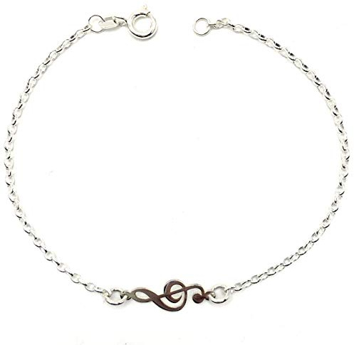 MASBARATA PULSERA CLAVE DE SOL, PLATA 925/1000
