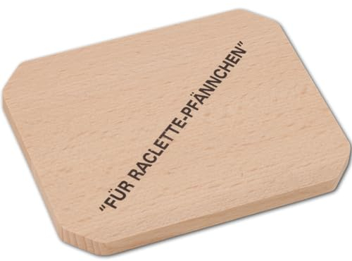 Hofmeister® - Posavasos para raclette de madera, 10 cm, protege las sartenes y las mesas del aceite y los arañazos, resistente al calor, de producción de la UE