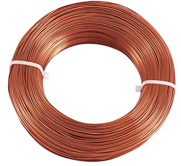 Cheriswelry 984 fot aluminiumtråd, 20 Gauge, böjbar metallhantverkstråd för smyckestillverkning, dockor, skelett, gör-det-själv-hantverk, sienna
