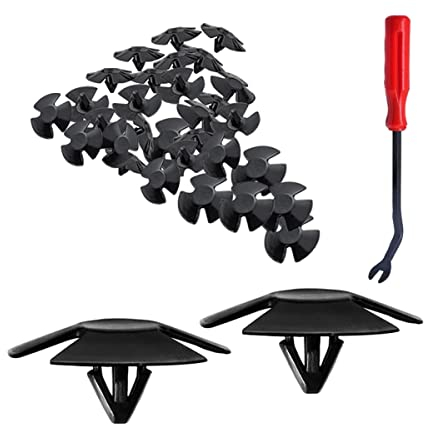 JNNJ 30 Pezzi Rivetti per Auto, Clip Di Viti Assetto Auto Kit per Carrozzeria Interni Auto Pannello Paraurti Porta Con Strumenti Di Rimozione Del Fissaggio, Clip E Fissaggi per Veicoli Carrozzeria