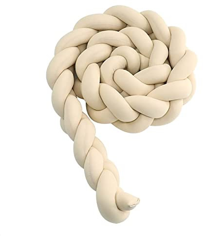 COITROZR Bettschlange Geflochten, Bettschlange Seitenschläferkissen Knotenkissen Bettrolle Zierkissen Bettumrandung, Deko Kissen Für Schlafzimmer Wohnzimmer