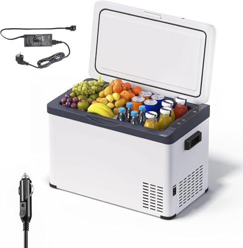 WOLTU 30L Kompressor Kühlbox Elektrisch 12v 230v, Dual Zone Auto Kühlbox, Mini Kühlschrank Gefrierbox für Lkw, Strand, Picknick, Summer Saver