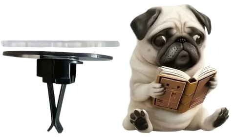 Parfums d'Intérieur Automobile Premium,Diffuseur D'Aromathérapie Design Pug Pour Voiture - Déco Mignonne en Acrylique Intérieure Voiture Camion Voyage
